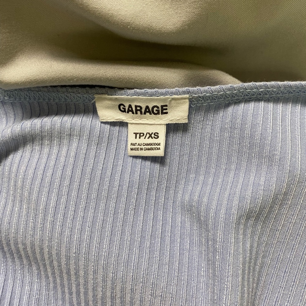 Garage Knot-front Ribbed Top - Picture 2 of 2